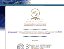 Tablet Screenshot of antoniosacco.com.ar